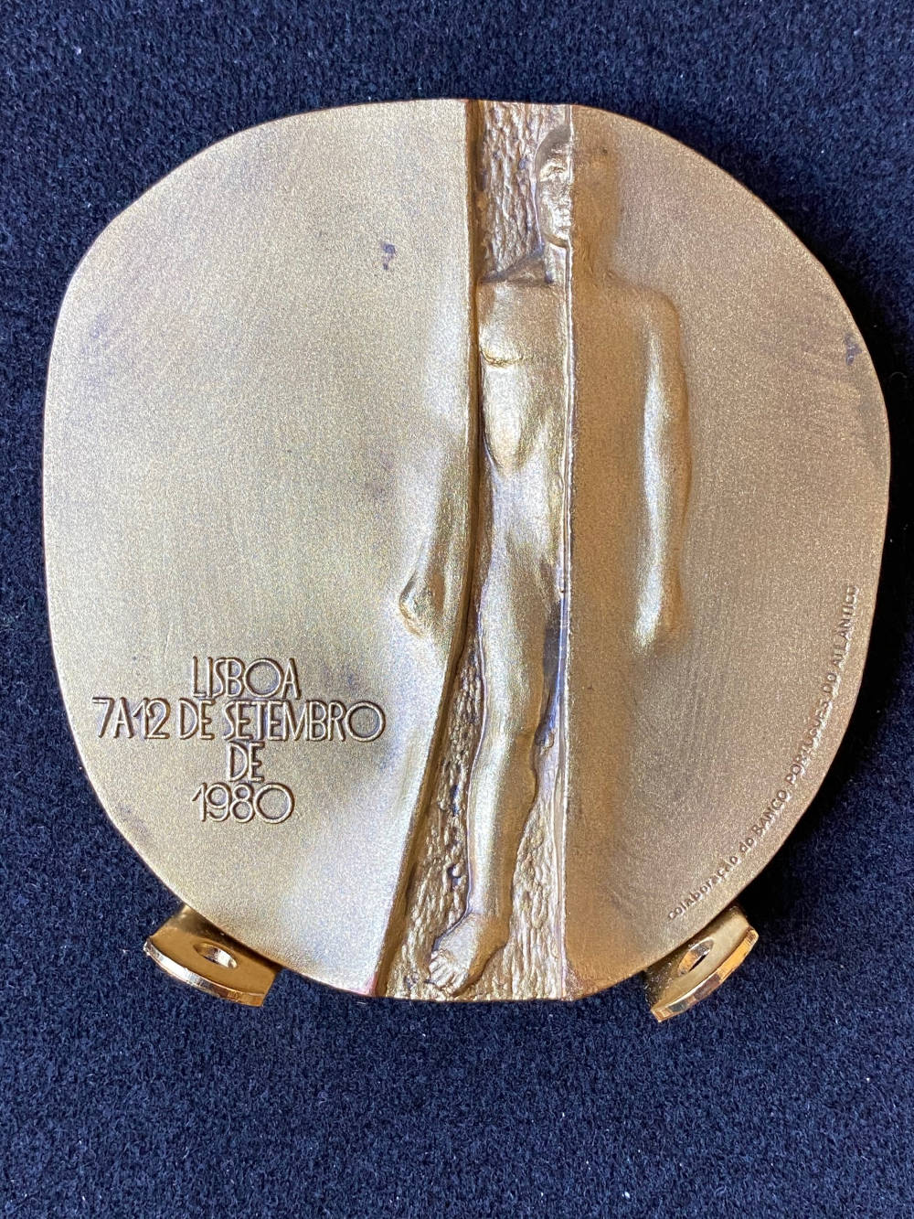 medal for 4thCongressoNacional de Medicina in Lisbon, 1980, designed by Irene Vilar